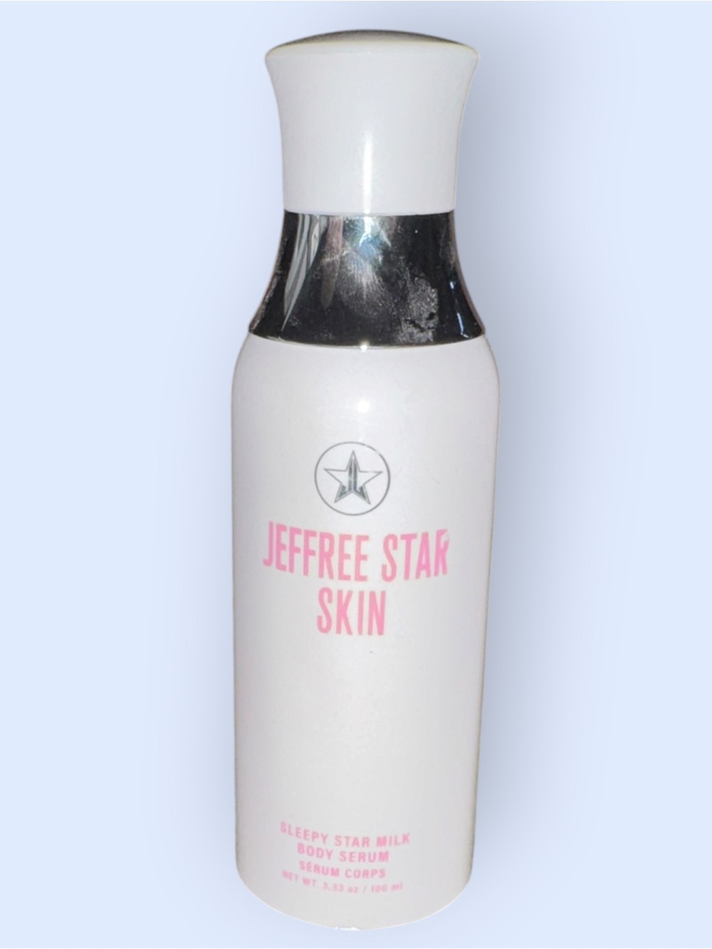 Jeffree Star Skin White Bottle with Pink Logo Moisturizer